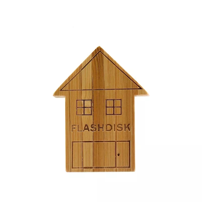 High Quality Wooden/Bamboo <strong>House</strong> <strong>Shape</strong> <strong>USB</strong> <strong>Flash</strong> <strong>Drive</strong> 2.0 1GB/4GB/8GB/16GB 2-Year Warranty Return Replace 100% Real