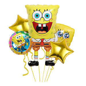 Ingrosso <span class=keywords><strong>SpongeBob</strong></span> ridente e Patrick Star in alluminio palloncino Set di espressione pacchetto giocattoli per bambini palloncini - Product Image 2