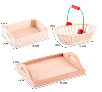 Jouets éducatifs pour enfants, cuisine en bois avec 12 styles de séries de cuisine simulées, fruits et légumes à découper