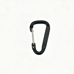 Mousquetons d'extérieur en alliage, clips d'escalade, porte-clés en alliage d'aluminium, clips plats en forme de D, accessoires de porte-clés en métal - Product Image 5