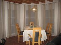 Voilage classique beige et blanc à rayures, rideau semi-transparent à œillets pour chambre et salon