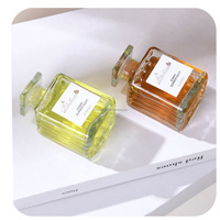Diffuseur à bâtonnets d'huile parfumée personnalisée aux fleurs préservées de l'eau douce et du sel marin, flacon en verre 50ml, tenue 30 jours, écologique