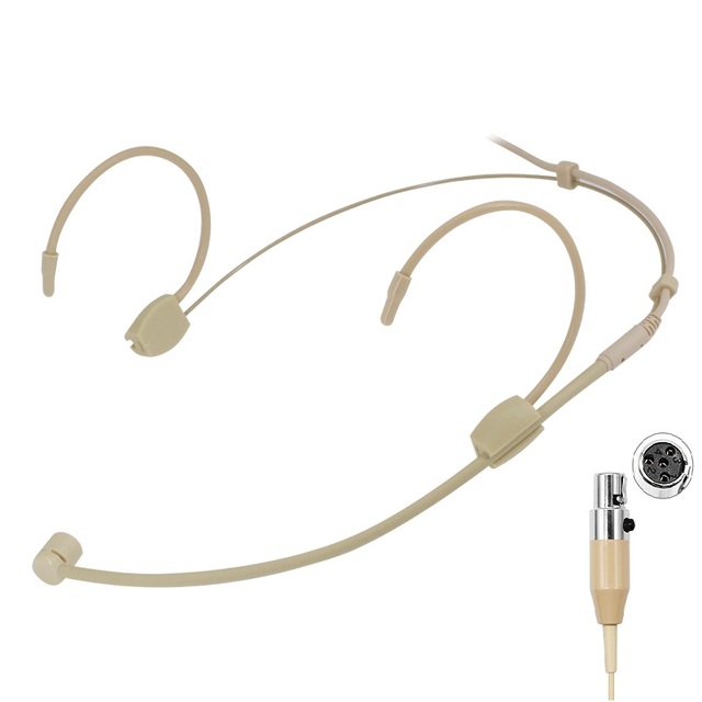 Headset Microphone Headworn Microphone Condenser Mic Compatible with Shure Wireless System