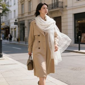 Écharpe en Soie de Mûrier Couleur Unie, Vente en Gros Usine, Douce, Respirante, Effet Ondulé, Haut de Gamme, Soie Véritable pour Femme, Élégante, Quotidienne, Extérieur - Product Image 4