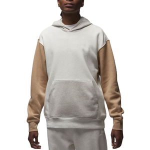 Sweat ample en molleton pour hommes décontracté Patchwork pull à capuche broderie Streetwear pour l'automne hiver vêtements d'extérieur couleur unie été - Product Image 1