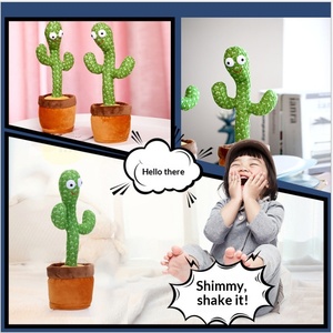 Jouet <span class=keywords><strong>cactus</strong></span> dansant et bougeant en polyester, hauteur 30 cm, parle et chante, pour les 14 ans et plus, unisexe - Product Image 6