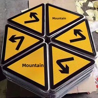 Señal de Advertencia Reflectante 50x50cm, Película PET y Placa de Aluminio, Señalización Vial, Placa de Número de Poste, Fabricante de Señales de Alimentación Eléctrica