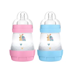 בקבוקי תינוקות לתינוקות שנולדו לאחרונה נגד התנפחות מפחיתים בועות אוויר והתכווצויות בטן 150 מ""ל עם מוצר חדש בזרימה איטית