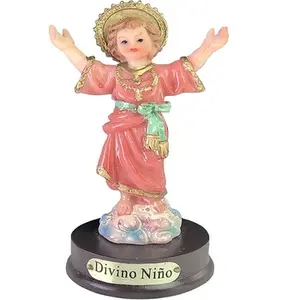 3 "인치 동상 수지 Divino 동상 신성한 아이 입상 장식 출생 장면