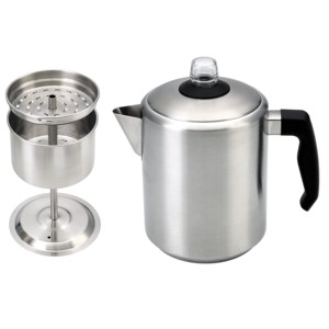 Cafetera Percoladora Portátil Ecológica de Acero Inoxidable de 2L con Tapa, Diseño Moderno para la Hora del Café - Product Image 2