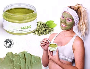GMPC-<span class=keywords><strong>mascarilla</strong></span> de arcilla para la piel, eliminador de espinillas blanqueadoras, hierba de limón, té verde, desintoxicación, OEM ODM - Product Image 2