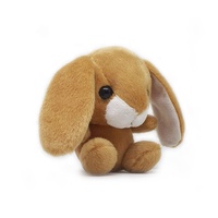 Peluche de lapin en fausse fourrure de Polyester, personnalisée, peluche, compagnon de jeu, chien, coffret cadeau de noël, 15 pièces