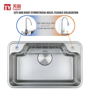 Modern Style TIANYI Pedestal Stainless Steel Sink with Square Tank 5-Year Warranty Single <b>Kitchen</b> Sink - Product Image 5