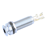 Vente en gros 6.35 prise de sortie d'ongle de queue de guitare prise de sortie Endpin Jack Nickel Strap Lock Chrome Guitar Cylinder Jack