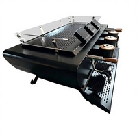 Grande puissance robuste 180 tasses/h semi-automatique Commercial Cafe Barista Machine à café expresso 3 groupes 4 chaudières indépendantes