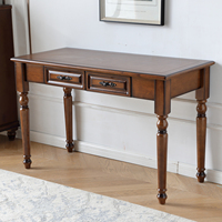 Bureau d'ordinateur ergonomique extensible en bois massif, moderne et écologique, idéal pour l'étude et le travail à domicile