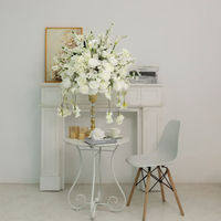 Rangkaian Bunga Pernikahan Hydrangea Calla Lily Putih & Hijau Simulasi Tinggi Ideal untuk Pernikahan, Pesta, Lobi Hotel