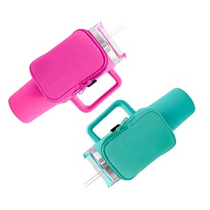 Reutilizable 40oz Neopreno Cremallera Botella de agua Portador Manga Gimnasio Teléfono Bolsa con característica reciclable Portátil y reutilizable - Product Image 1