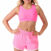 Conjunto de Ropa Deportiva Personalizada para Adolescentes, Camiseta sin Mangas y Pantalones Cortos para Prácticas de Animadoras, Gimnasia y Baile