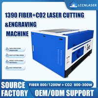 Machine de découpe laser hybride à prix d'usine, 1200W, fibre, CNC, pour métal et non-métal