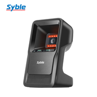 Escáner de Código de Barras con Cable Syble, Lector de Código de Barras de Escritorio Omnidireccional 2D, Compatible con Códigos QR, OEM/ODM