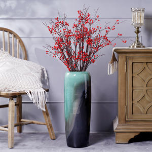 Jarrón <span class=keywords><strong>de</strong></span> cerámica grande minimalista moderno nórdico para sala <span class=keywords><strong>de</strong></span> estar, arreglos florales, tarro <span class=keywords><strong>de</strong></span> cerámica <span class=keywords><strong>de</strong></span> <span class=keywords><strong>flores</strong></span> <span class=keywords><strong>secas</strong></span> - Product Image 3