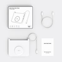 Base de Conexión USB C 7 en 1, Accesorios para iMac de 24 Pulgadas 2021-2024, Hub de 10 Gbps, Lector de Tarjetas SD y TF, Adaptador de Carga Inalámbrica