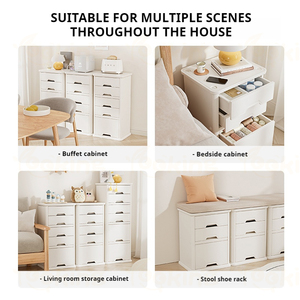 Hộp đựng đồ nhựa chống rơi, dung tích lớn, dùng để đựng đồ chơi, tủ quần áo, trường mẫu giáo, trường học, tủ đựng đồ - Product Image 5