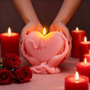 قوالب شموع سيليكون جديدة لعام 2026 لديكور المنزل في عيد الحب، قوالب شموع على شكل قلب، قوالب راتنج لصنع الشموع يدويًا، قوالب جبس - Product Image 3