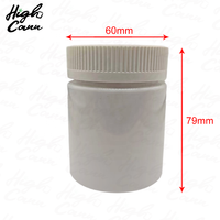 Etiquetas Personalizadas, Duraderas, de 1oz, 2oz, 3oz, 4oz, Blancas Sólidas, con Bloqueo UV, Transparentes, Frascos de Plástico para Flores de 3.5g, Tapa a Prueba de Niños, Revestimiento de PE, Herméticos