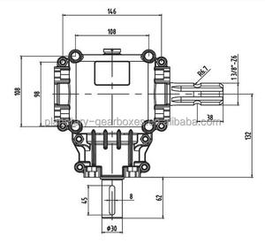 ผลิตในเวียดนามเพลาขับ 540 Pto ชิ้นส่วนรถแทรกเตอร์กระปุกเกียร์สําหรับการขายส่ง - Product Image 2