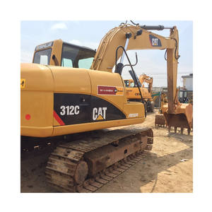 Excavadora de cadenas Caterpillar 312 usada, robusta y duradera, de 12 toneladas, modelos 312B, 312C, 312D, para mantenimiento de carreteras. - Product Image 1
