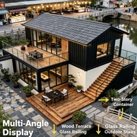 Villa préfabriquée en acier léger personnalisée, villa extérieure avec panneaux sandwich, maison préfabriquée mobile pour zone touristique et usage résidentiel