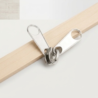 Tirette de fermeture éclair en alliage de zinc durable numéro 5, curseur de fermeture éclair en nylon double face pour sacs, vestes, accessoires de couture DIY