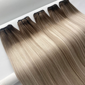 Extensions de cheveux humains brésiliens non traités, couleur naturelle, vente en gros, sans colle, perruque en dentelle couleur naturelle - Product Image 5