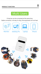 2026 LED 4G/5G Mobile WIFI Router 150Mbps 4G LTE Wireless Router 3000Ma Portable Pocket <b>Modem</b> With Sim Card Slot Mobile Hotspot - Product Image 6