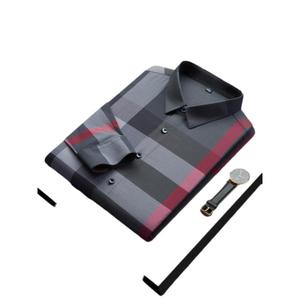 <span class=keywords><strong>Chemise</strong></span> à carreaux à la mode haut de gamme pour hommes Offre Spéciale <span class=keywords><strong>Chemise</strong></span> décontractée à manches longues à rayures <span class=keywords><strong>sans</strong></span> fer - Product Image 4