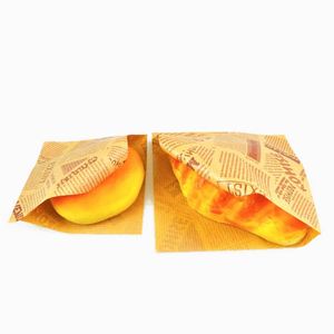 Sac en papier triangulaire anti-graisse sur mesure pour pizza, pain, pop-corn, frites - Product Image 2