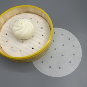 กระดาษรองนึ่งสำหรับหม้อทอดไร้น้ำมัน ทนความร้อน ผลิตจากเยื่อไม้ ใช้แล้วทิ้ง ช่วยการไหลเวียนของไอน้ำได้ดี เหมาะสำหรับครัวและการทำอาหารจัดเลี้ยง - Product Image 6