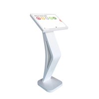 Kiosque de rétroaction client avec logiciel, machine tactile debout en arabe, machine « Happy or Not »
