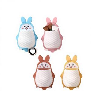 CASAMAX WL AO-9110 Porte-brosse à dents en plastique durable en forme de lapin pour enfants - Design mi-siècle - 24*15 cm - Rangement de salle de bain - Product Image 1