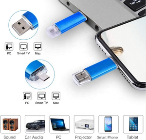 2 في 1 <span class=keywords><strong>OTG</strong></span> محرك الأقراص ، GB ، GB 64GB 32GB 16GB 8GB 4GB 2GB محرك القلم الذكي pendive <span class=keywords><strong>OTG</strong></span> 2.0 - Product Image 2