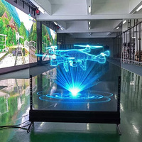 Écran LED holographique MIP COB haute transparence 2026, design ultra-fin, SDK intérieur pour aéroport, magasin de luxe, vitrine