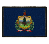 Étiquettes tissées personnalisées en gros avec logo, patchs tissés en satin de qualité supérieure pour vêtements, patchs brodés des Îles Vierges américaines