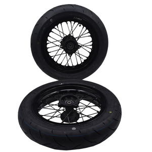 Ruota Super Motore da 12 Pollici 2.50-12 con Cerchione Anteriore <span class=keywords><strong>e</strong></span> Pneumatico Stradale 90/90-12 <span class=keywords><strong>e</strong></span> Ruota Posteriore 3.00-12 con Pneumatici Stradali 120/70-12 - Product Image 3