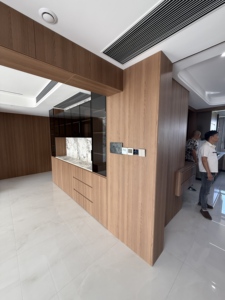 Nhà Máy Giá có thể được tùy chỉnh với cửa kính bền cổ điển đa chức năng <span class=keywords><strong>sideboard</strong></span> cho nhà ăn đồ nội thất - Product Image 3