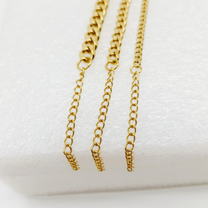 สร้อยข้อมือสแตนเลสสตีลชุบทอง 18K PVD แบบขัดเงาสูง ไม่หมองคล้ำ |   เครื่องประดับข้อมือแบบมินิมอลสำหรับทุกเพศ - Product Image 4