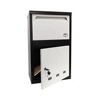 Boîte aux lettres de sécurité extérieure autoportante en acier inoxydable, étanche, durable, antivol, pour la livraison de colis