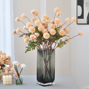 Ramo de Crisantemos Artificiales, Flores de Seda Rosadas, Estilo Nórdico, Decoración para el Hogar, Arreglo para Jarrón, Decoración para Sala de Estar y Bodas - Product Image 2