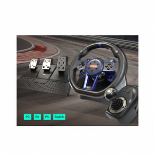 Volant de course M111 Plug and Play pour console PC, idéal pour les salles d'entraînement et les configurations des joueurs - Product Image 1